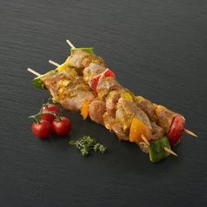 Brochettes de porc marinées